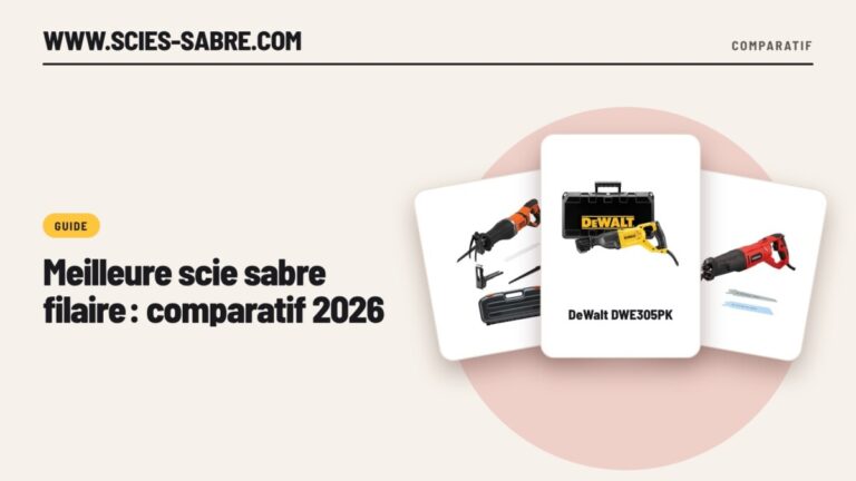 Meilleure scie sabre filaire : comparatif 2026, 6 modèles notés